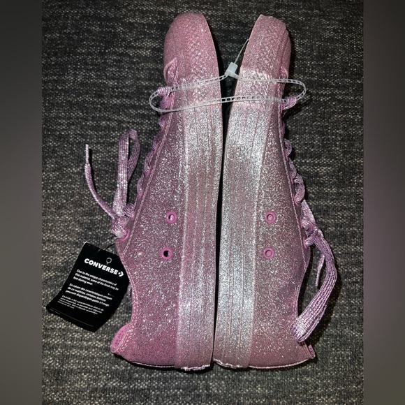 Converse Chuck Taylor All Star Rosie Pink Completely Covered Glitter Low Shoes - Picture 10 of 11